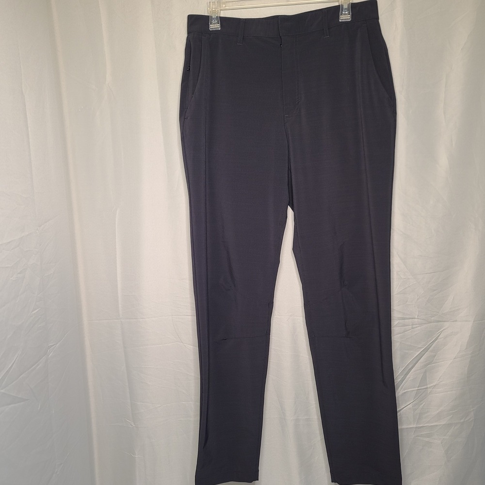 Fabletics PT2040675 Performance Pants Mens 35x31 Charcoal Gray Stretch Golf Tech